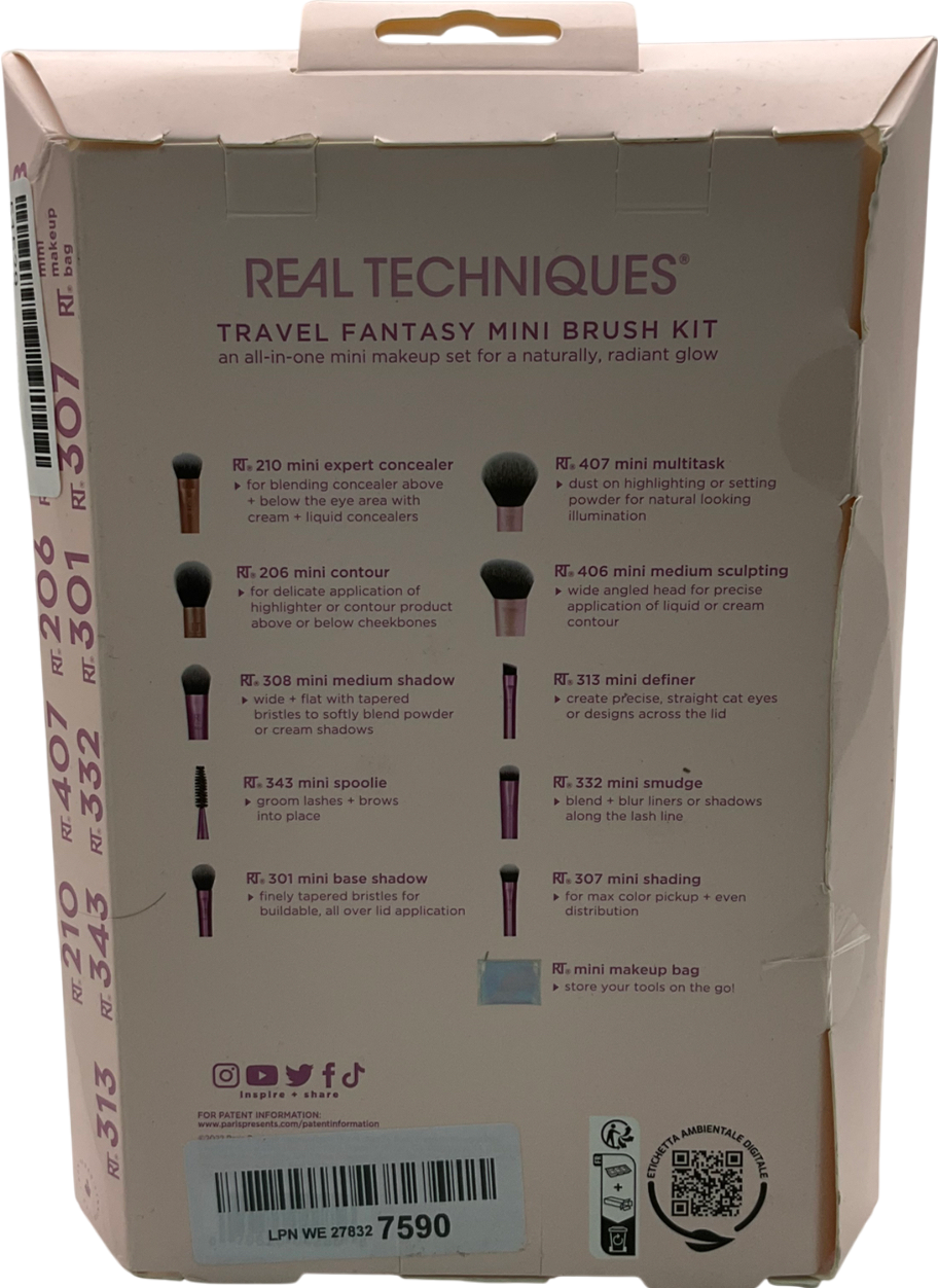 Real Techniques Travel Fantasy Mini Brush Kit One size