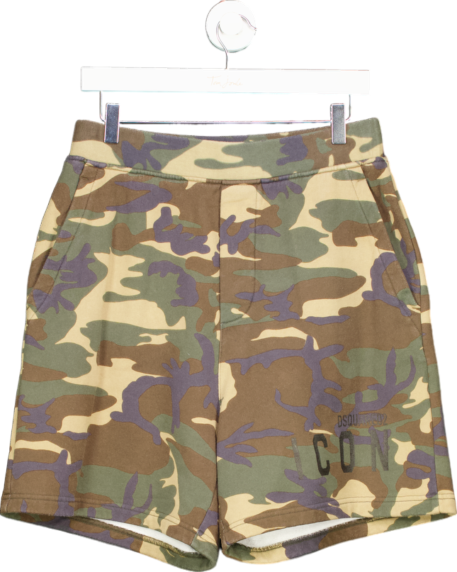 Dsquared2 Camouflage Relax Fit Shorts UK S