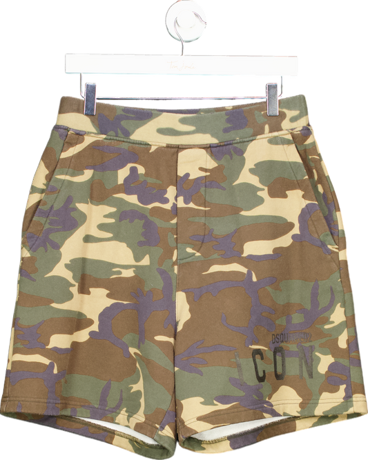 Dsquared2 Camouflage Relax Fit Shorts UK S