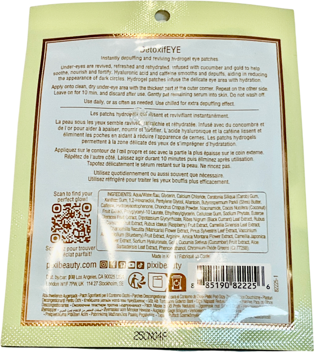 Pixi Detoxifeye Single-use Eye Patches