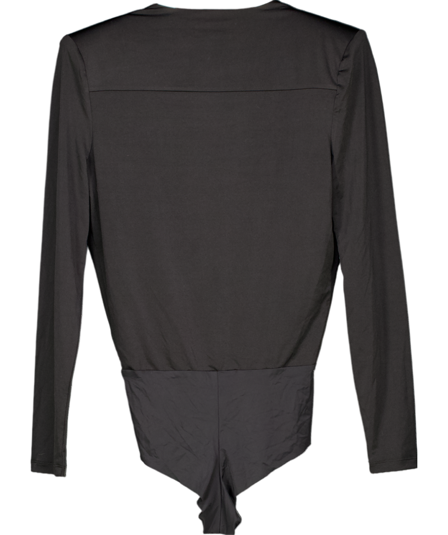 LAGENCE Black Winona Bodysuit UK XS