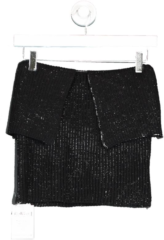 storets Black Jade Chunky Knitted Skirt UK S/M