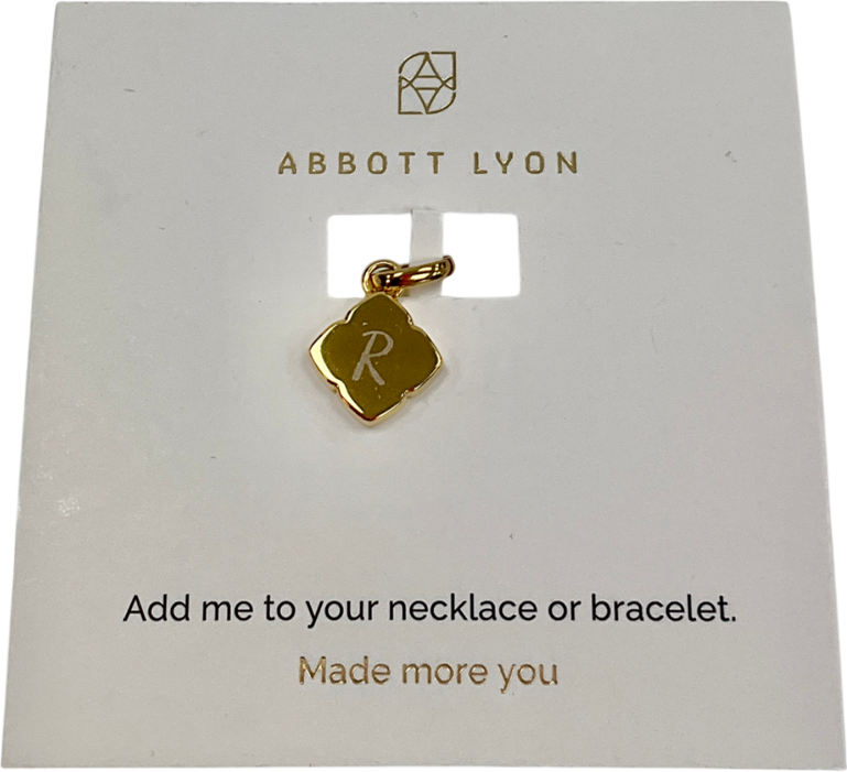 Abbott Lyon Metallic Pearl Clover Pendant (gold) R Inital One Size