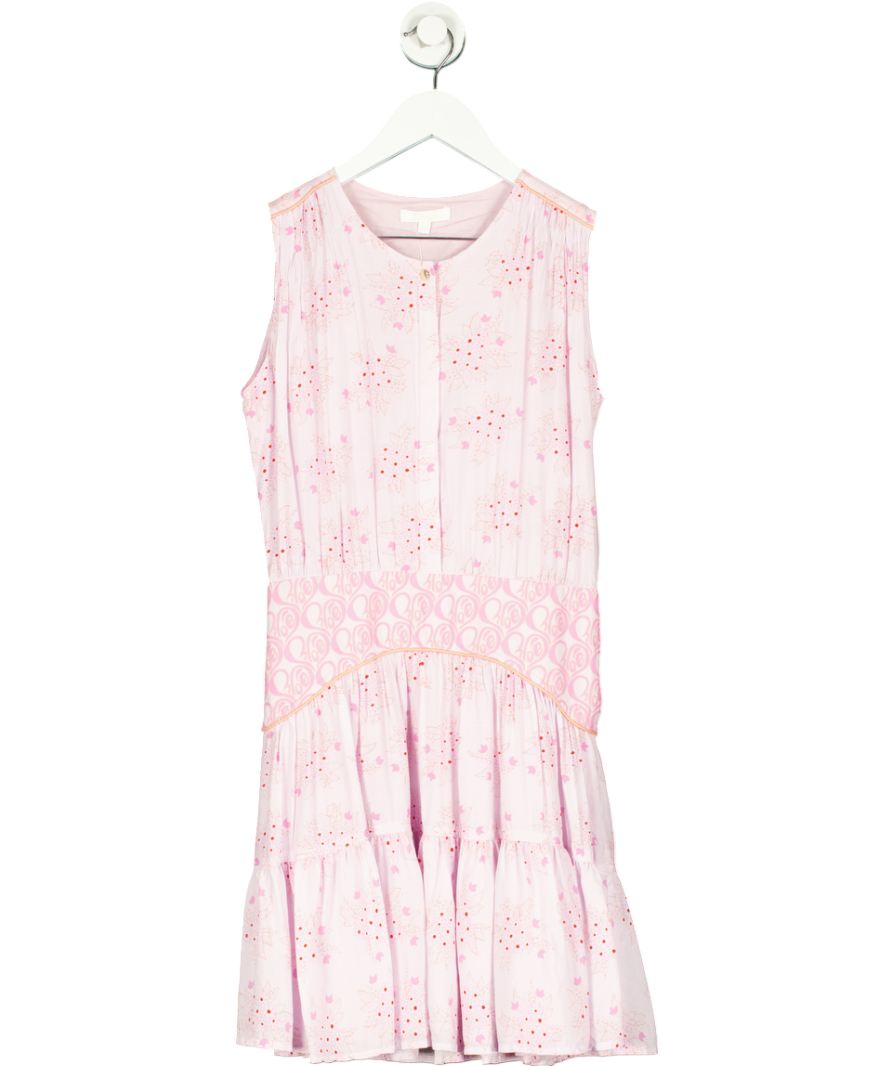 CHLOE Purple Floral Print Flare Dress 14 Years