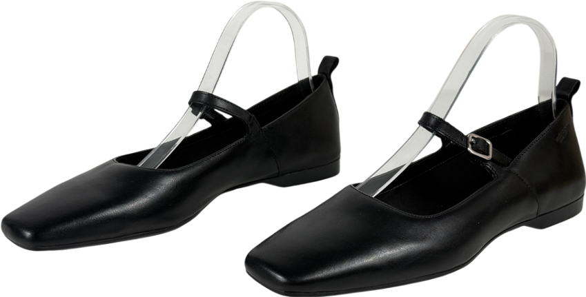 Vagabond Black Delia Ballet Flats UK 5 EU 38