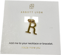 Abbott Lyon Metallic R Letter Pendant (gold) One Size