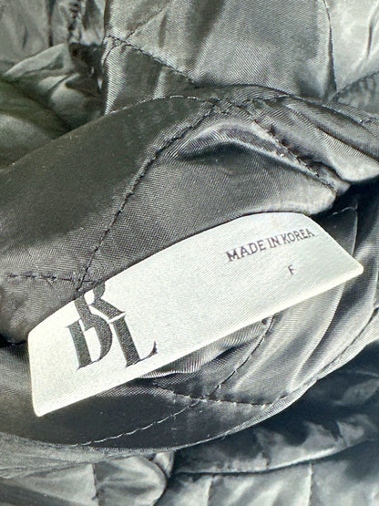 DRL Black Cropped Bomber Jacket UK One size