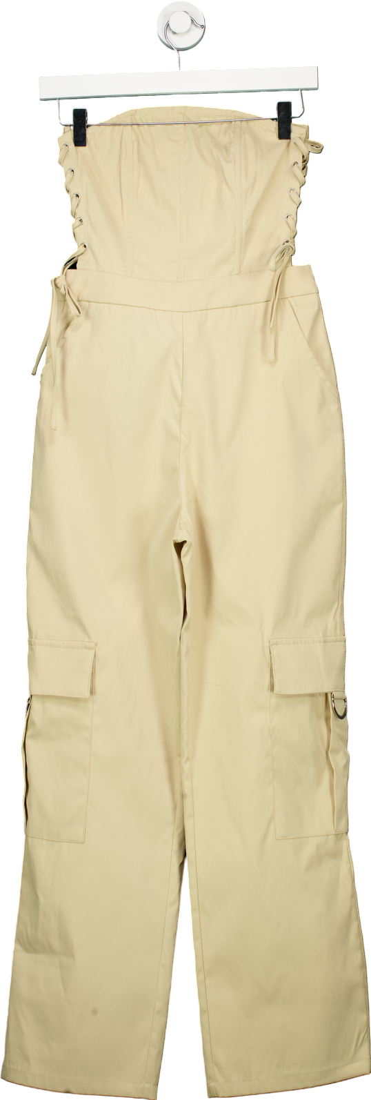 PrettyLittleThing Beige Cargo Trousers UK 6