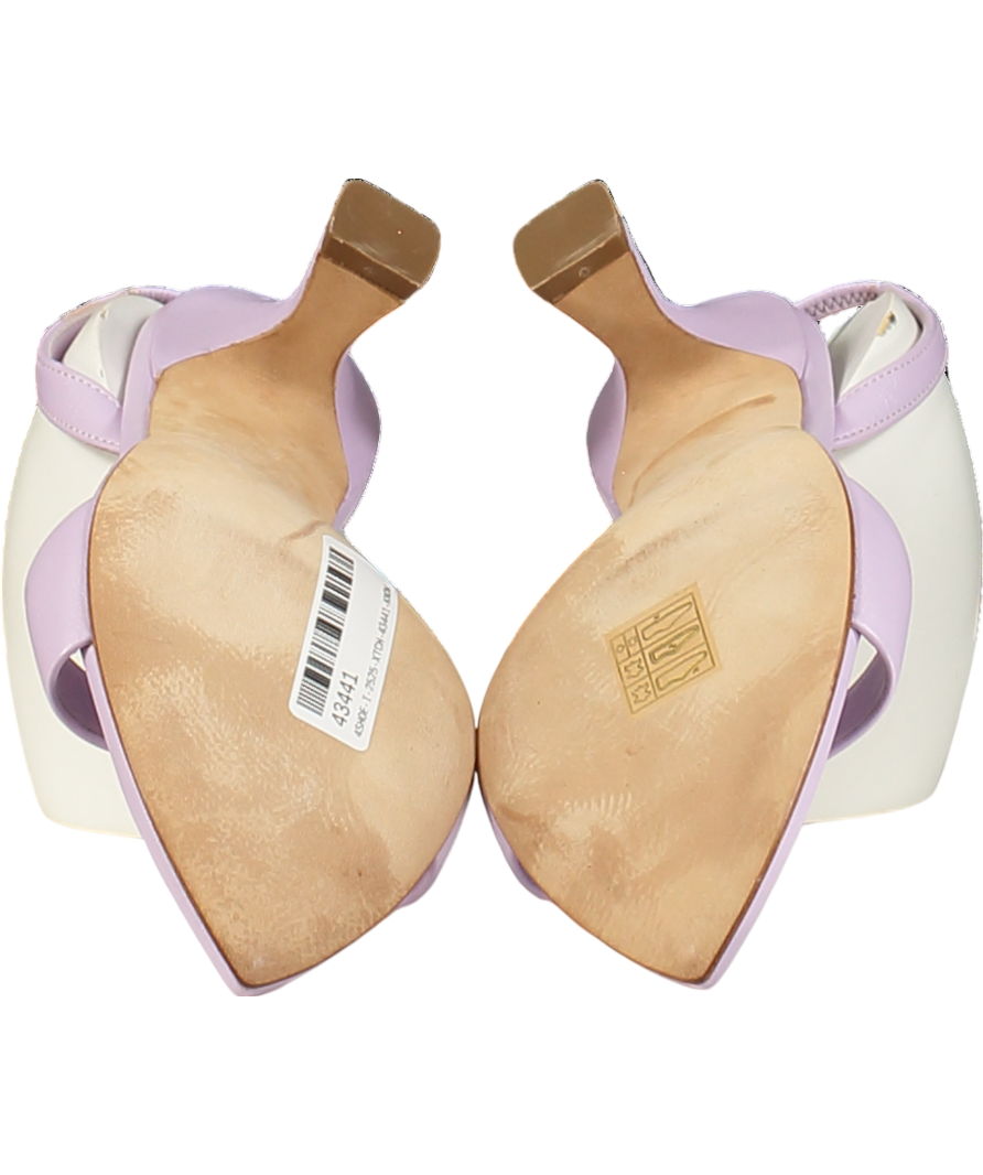 vero cuoio Purple Sandals Modello Orchid UK 4 EU 37 👠