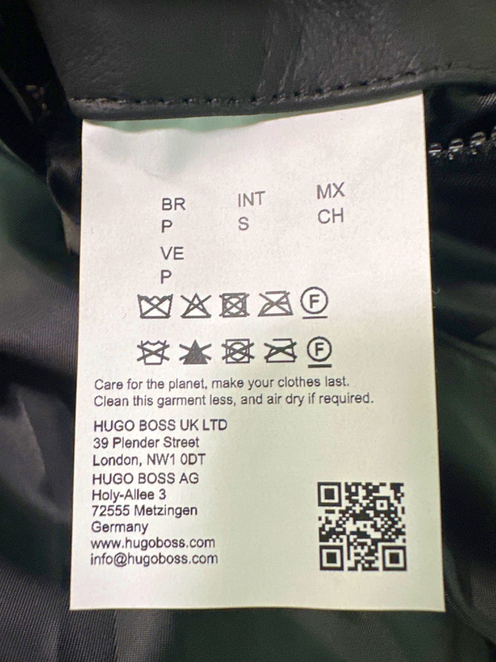 HUGO BOSS X Redbull Racing Bulls Black Leather Jacket UK S