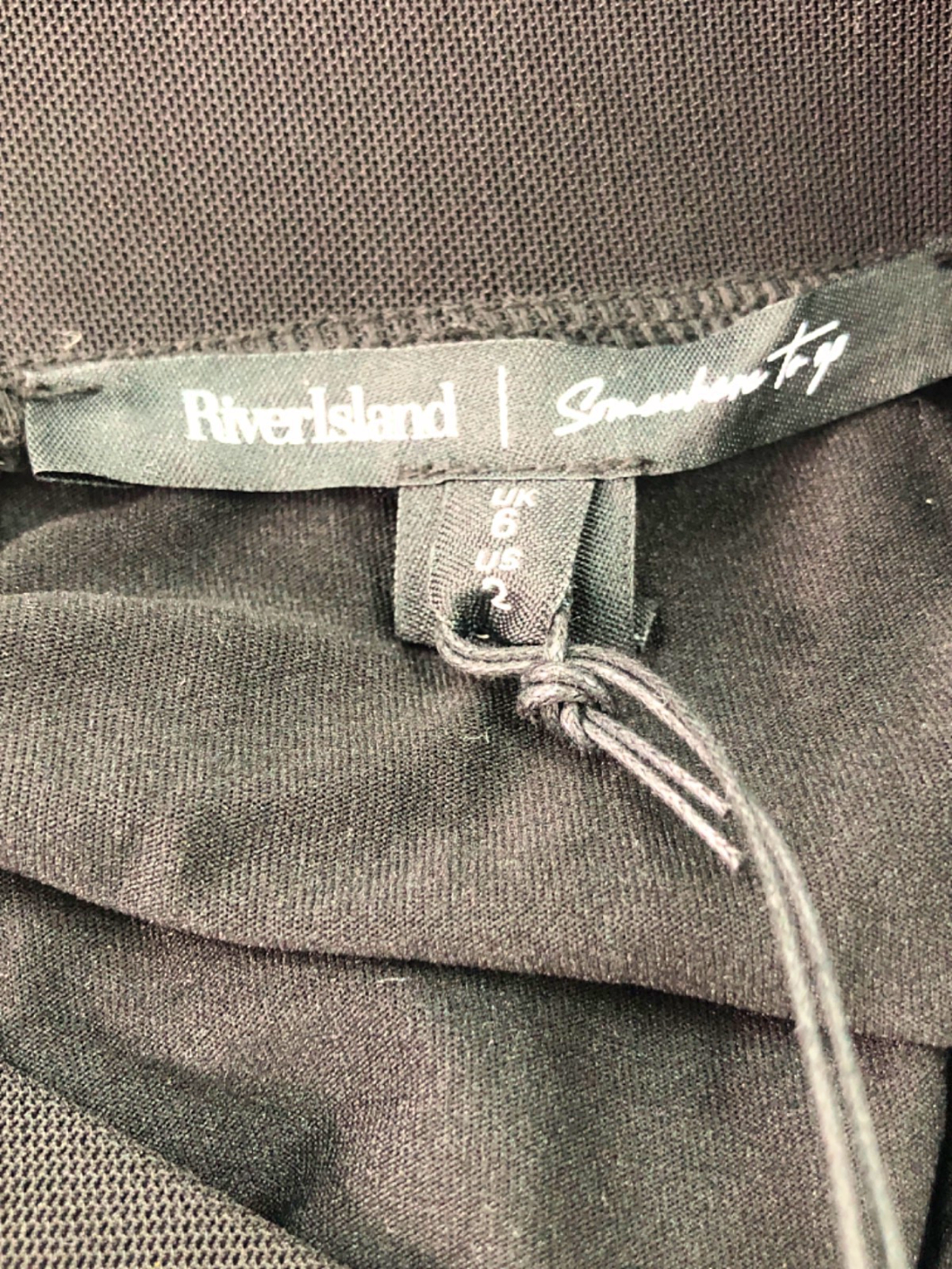 River Island Black Smart Skirt Size UK 6