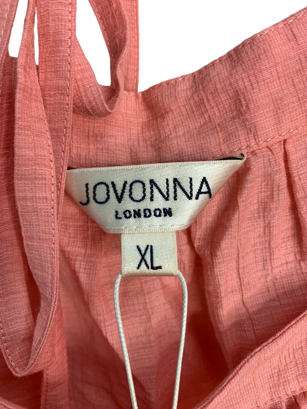 Jovonna CORAL FIAMMA Puff Sleeve Square Neck Blouse UK XL