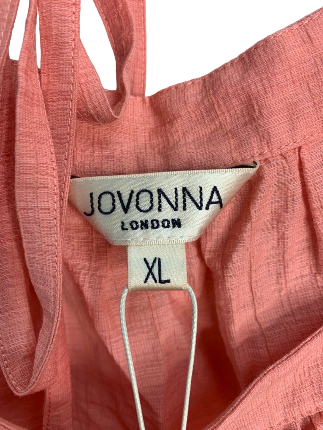 Jovonna CORAL FIAMMA Puff Sleeve Square Neck Blouse UK XL