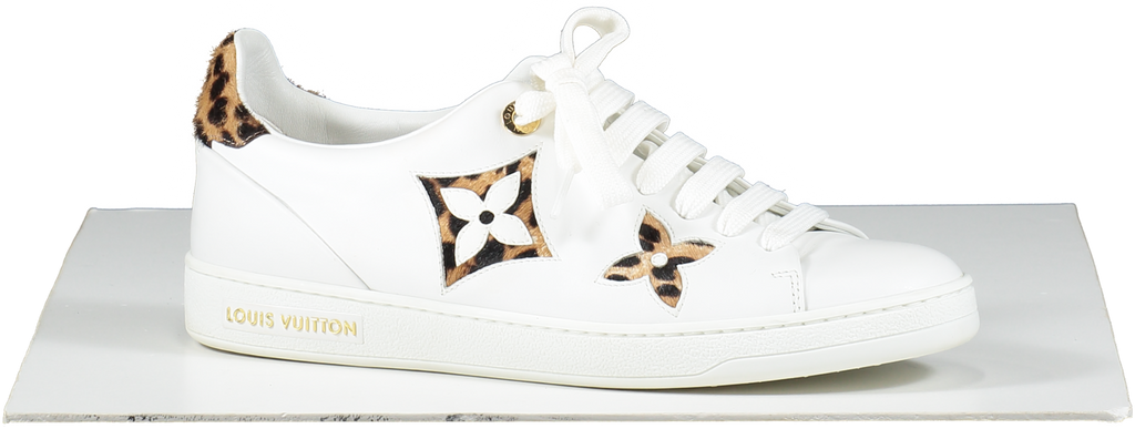 Louis Vuitton White Logo Frontrow Low Top Trainers UK 5 EU 38