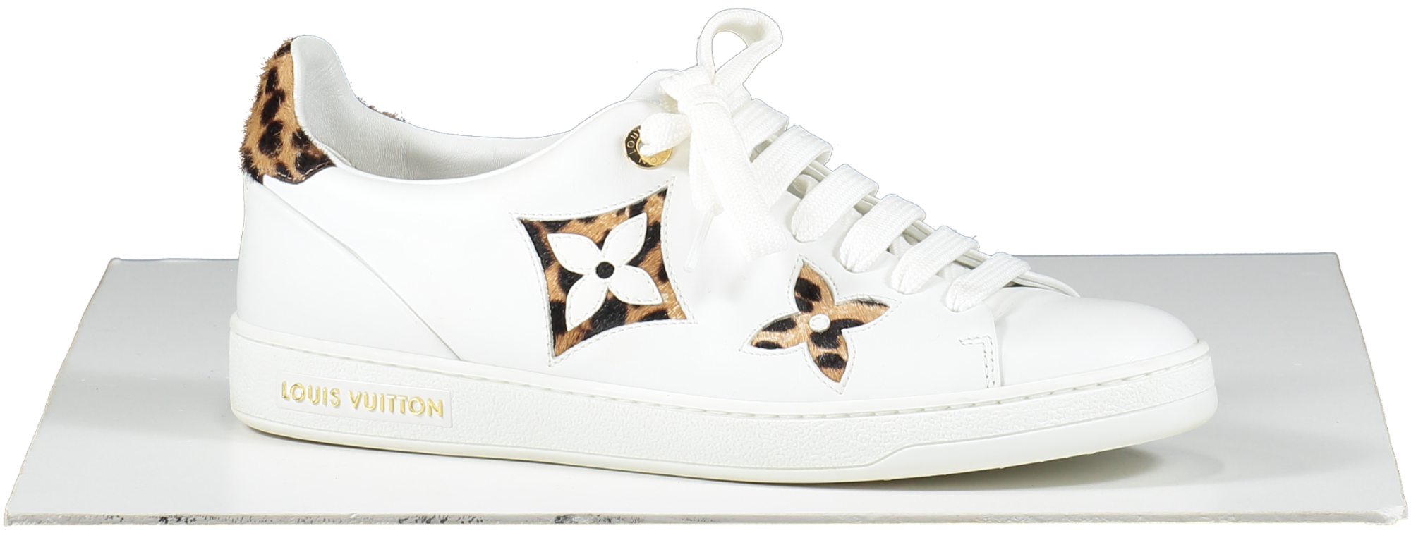 Louis Vuitton White Logo Frontrow Low Top Trainers UK 5 EU 38