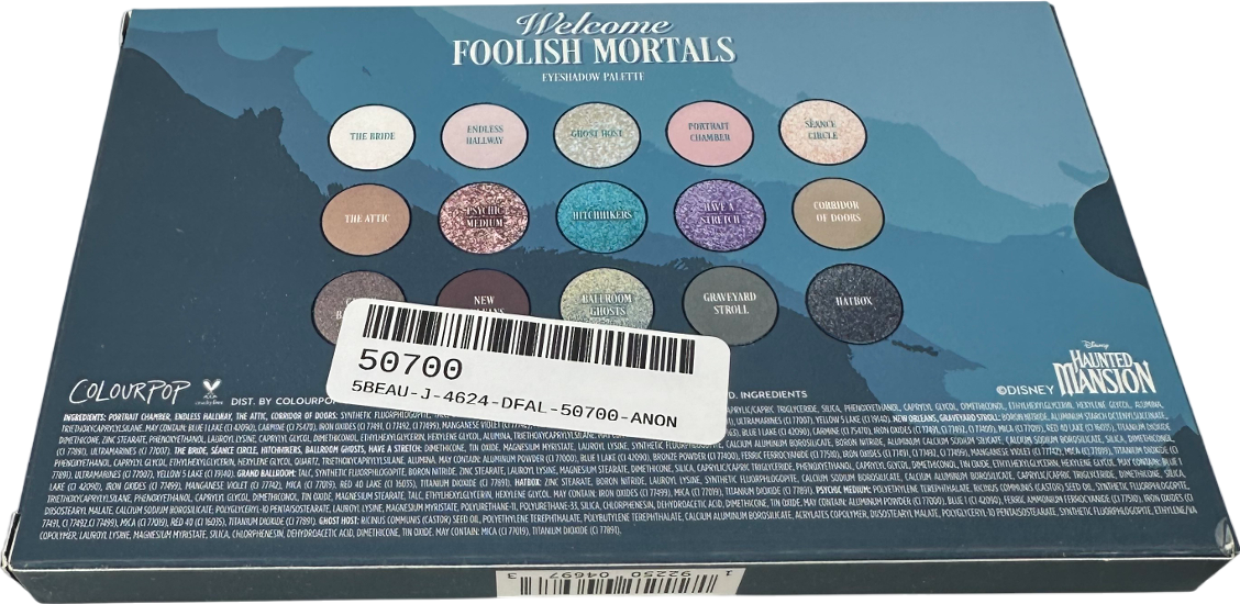 colourpop Welcome Foolish Mortals 18g