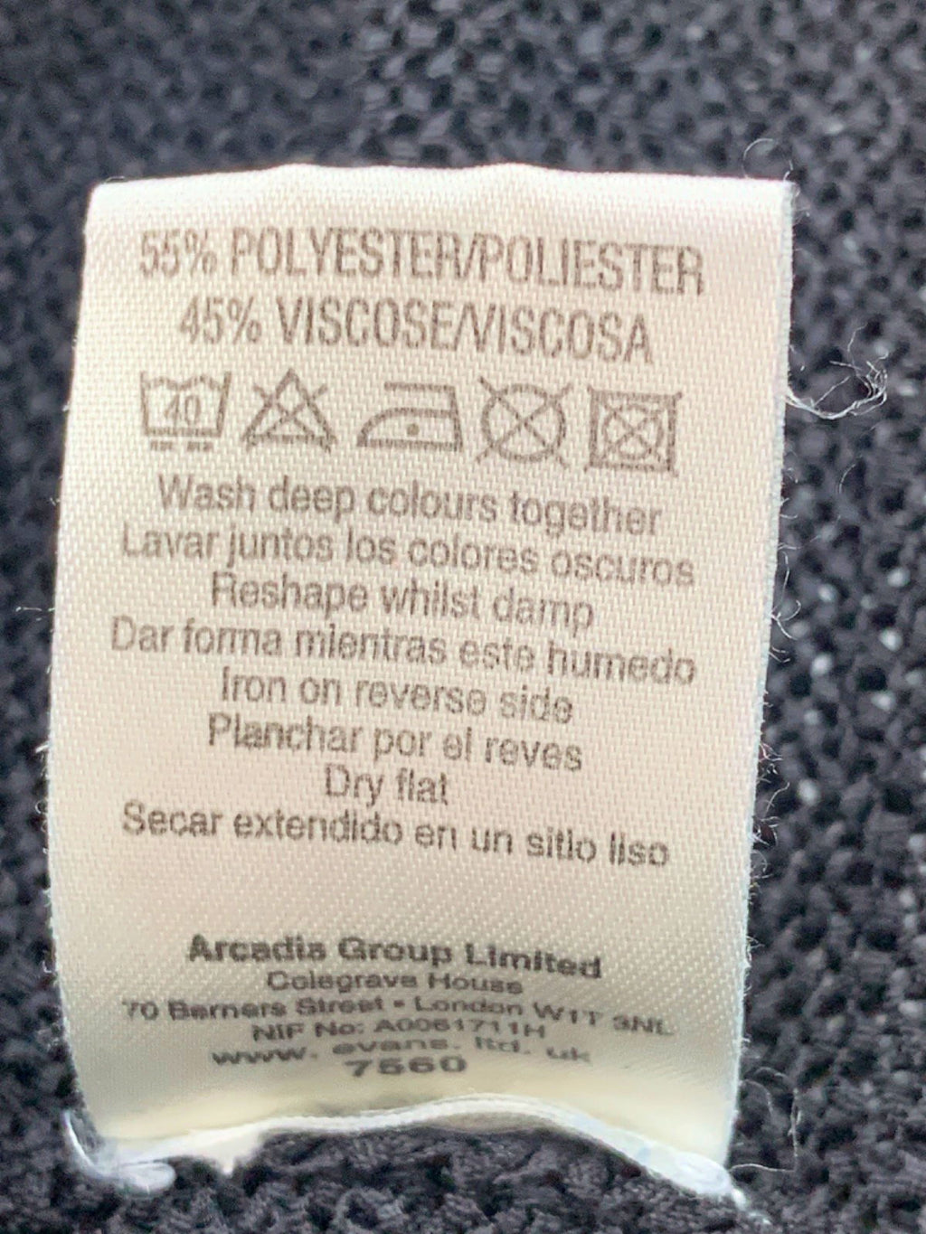 Aracdis Black Hooded Cardigan uk 22/24