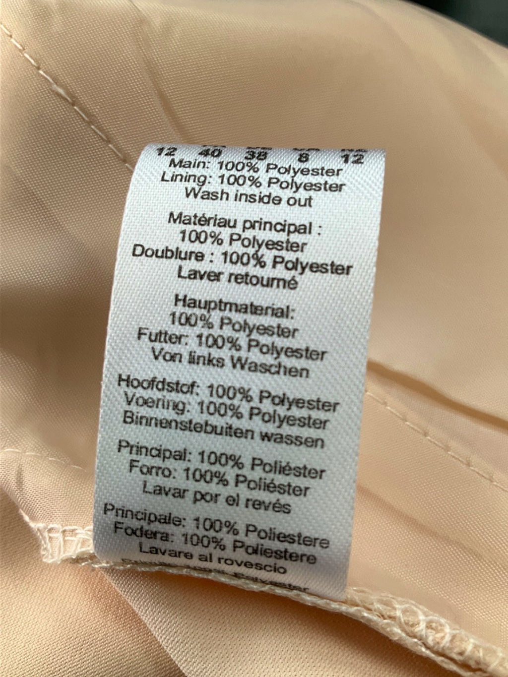 Warehouse Nude Wide Leg Trousers UK 12