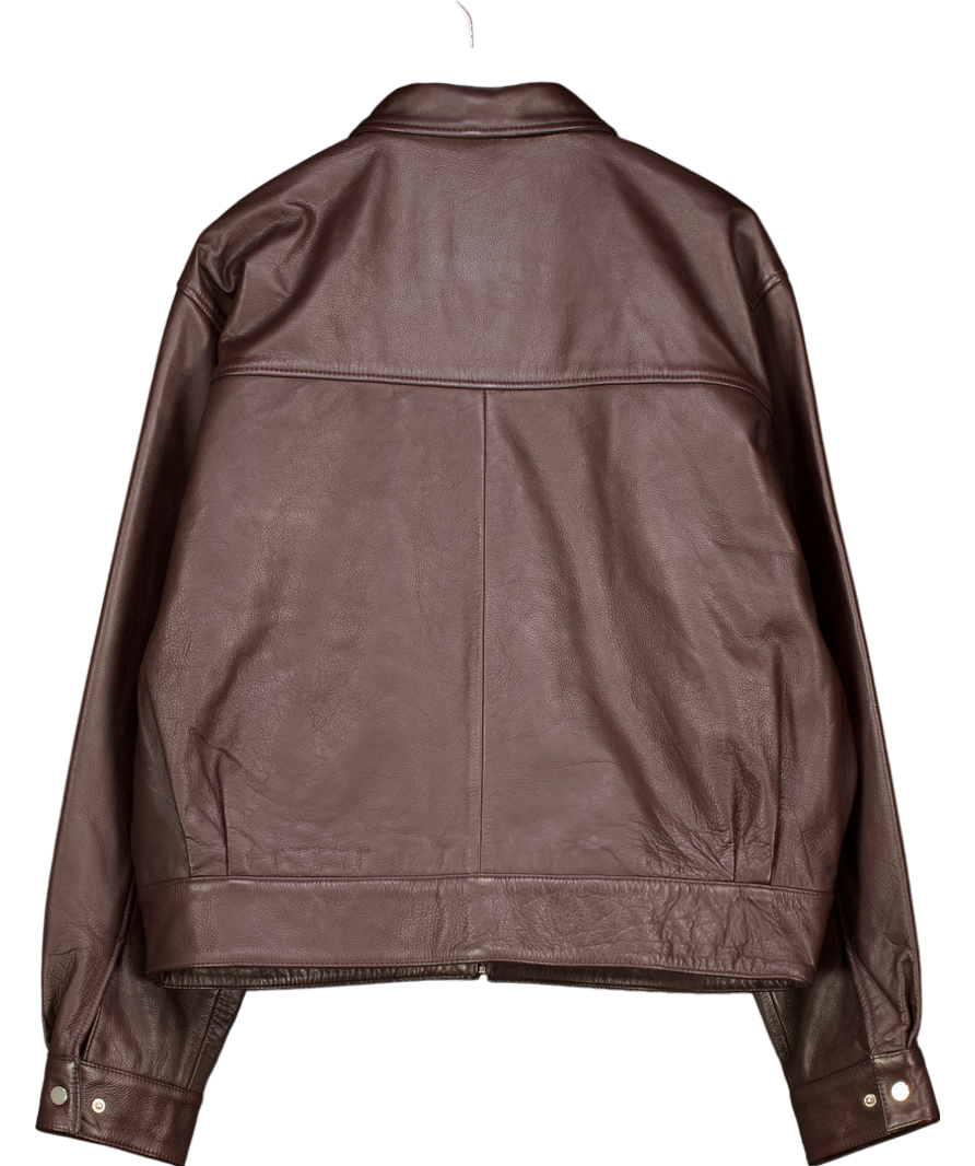 Edwin Brown Dogma Leather Jacket UK M