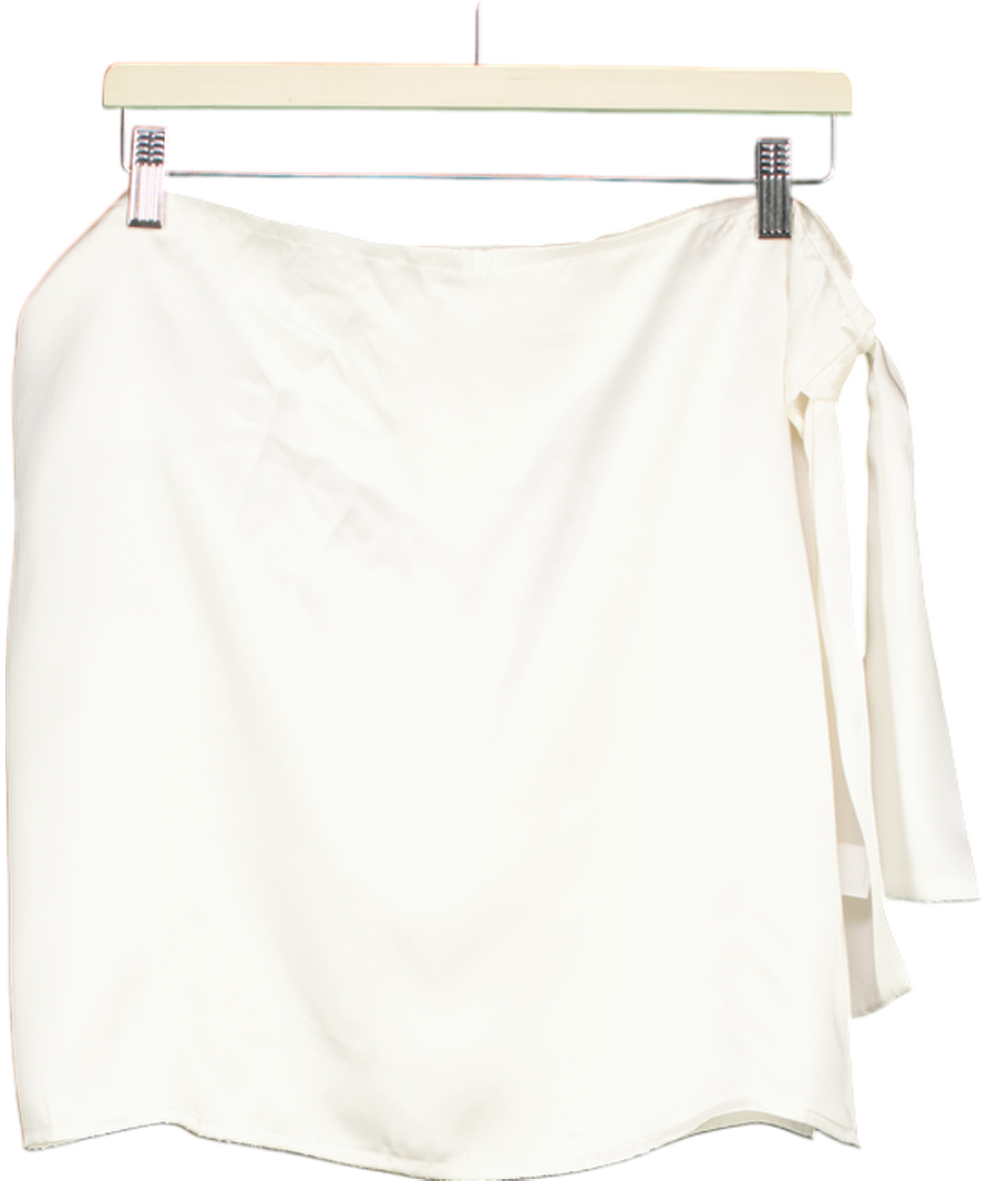 Sisters The Label White Babe Skirt - Pearl Silk UK XS/S