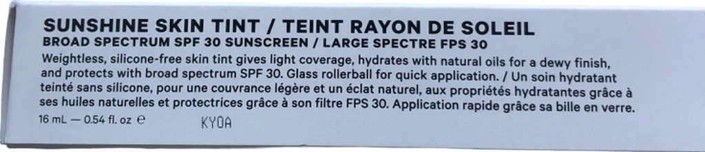 Milk Makeup Sunshine Skin Tint SPF 30 Medium Tan 16ml