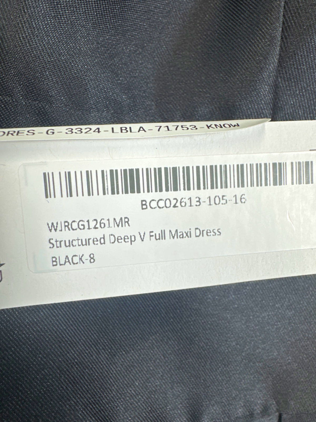 Coast Black Structured Deep V Full Maxi Dress UK 8