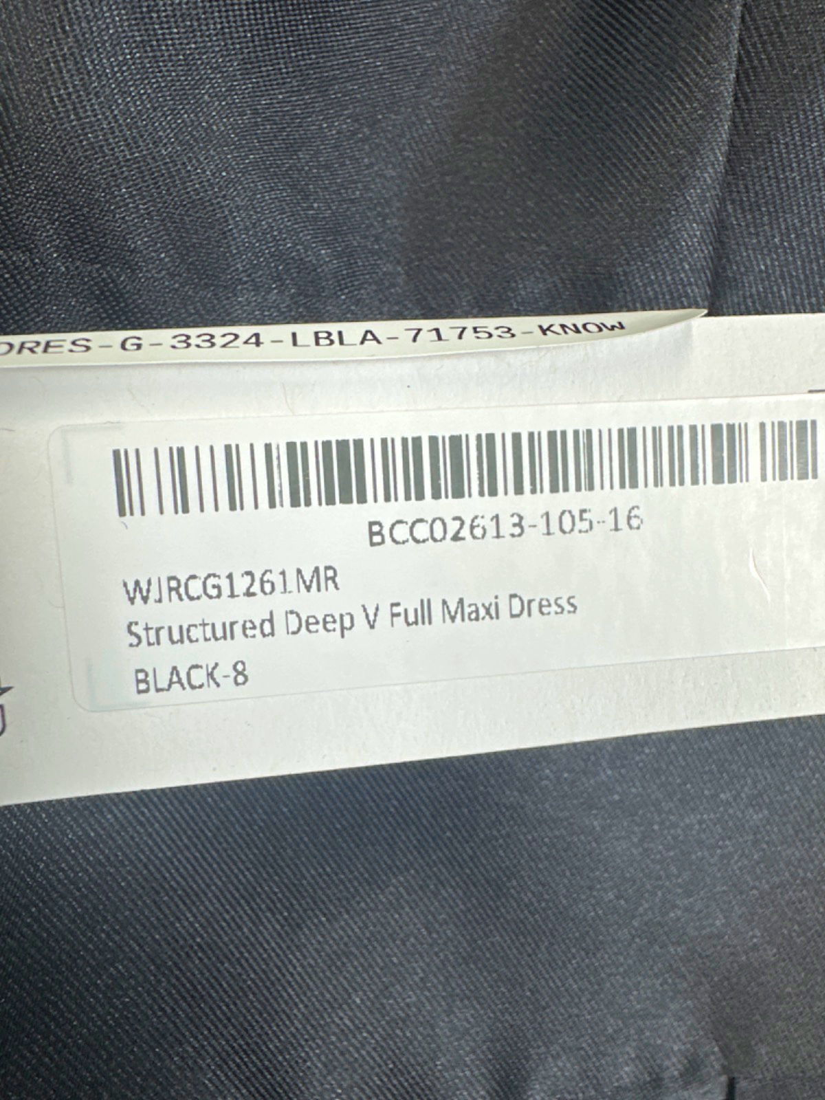 Coast Black Structured Deep V Full Maxi Dress UK 8