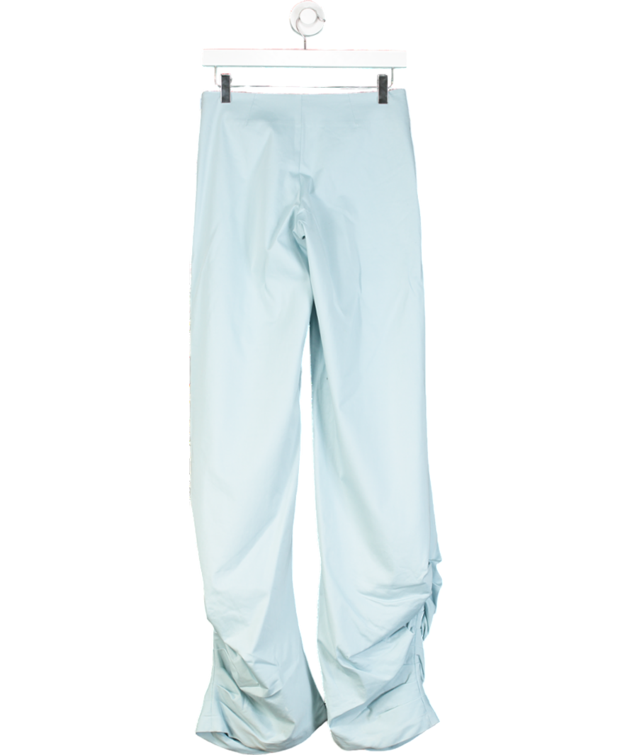 Blue Ruched Trousers UK S