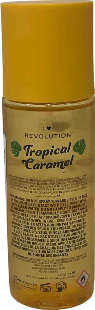 Revolution Tropical Caramel Hair And Body Mist Tropical Caramel 100ml