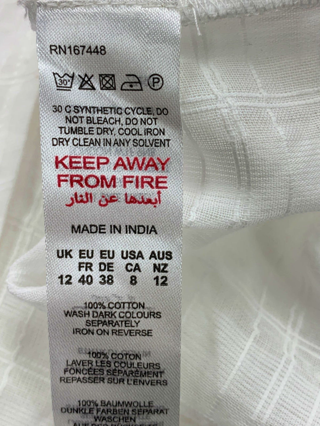 Boohoo White Tiered Maxi Skirt UK 12