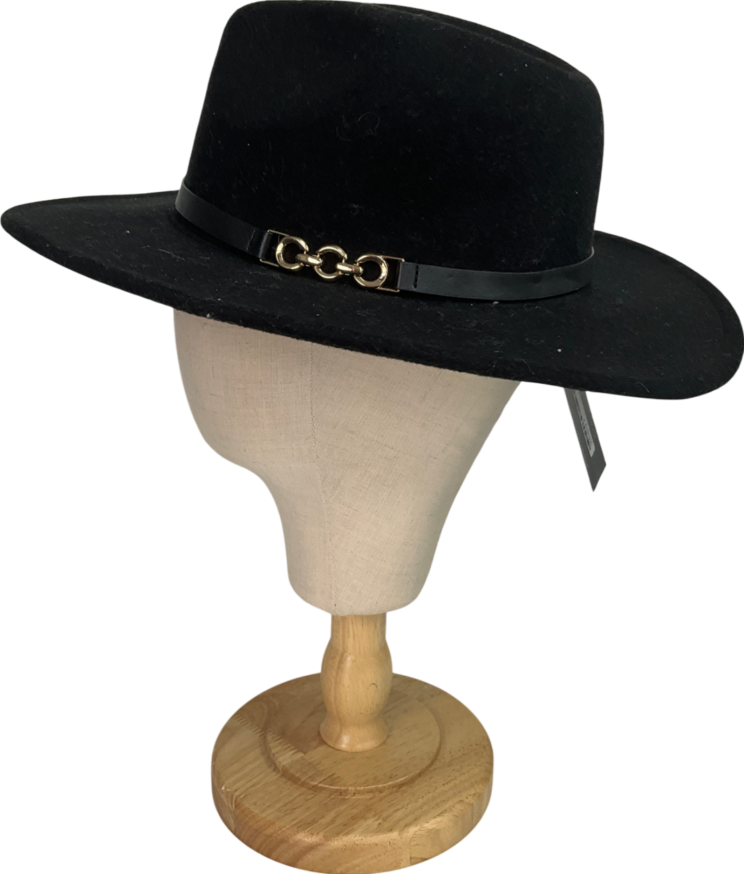 Accessorize Black Wool Fedora Hat