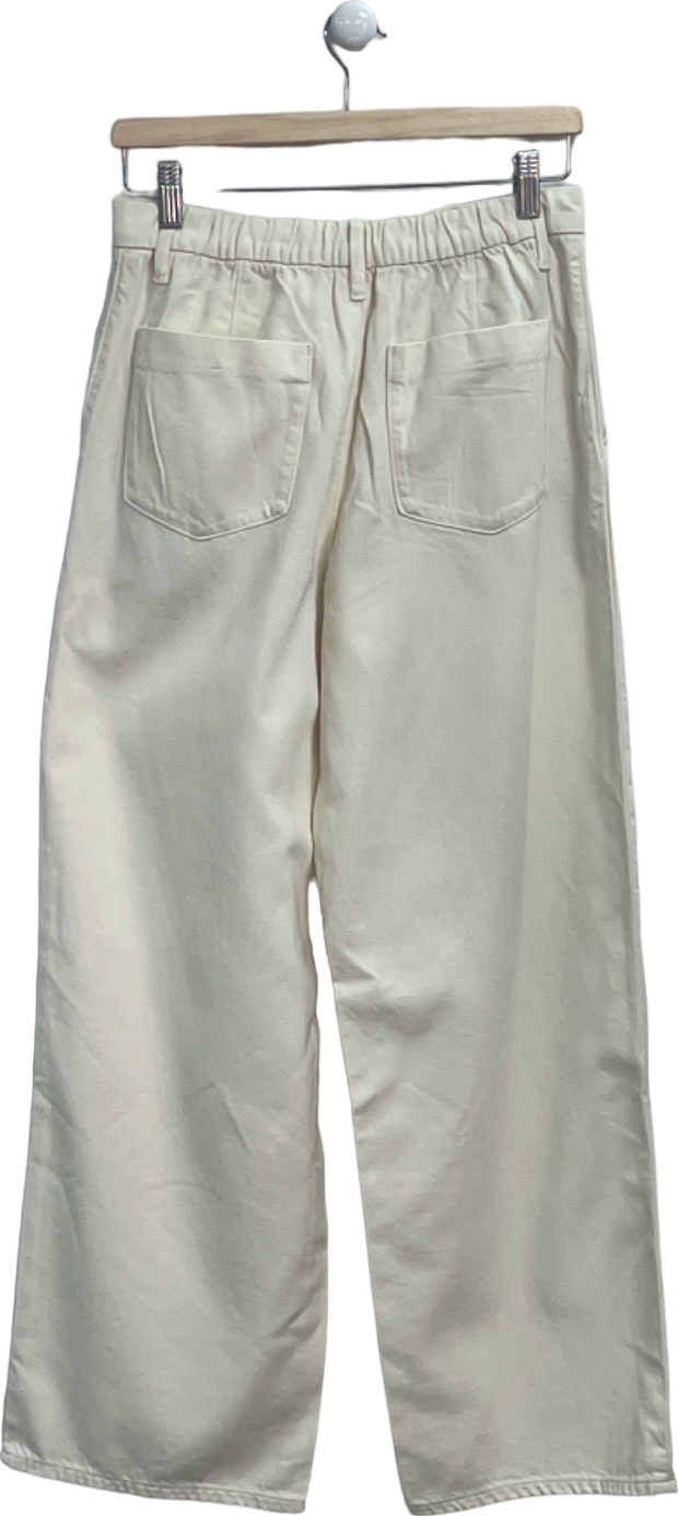 Uniqlo Beige Wide Leg Trousers Waist 26-27 inch