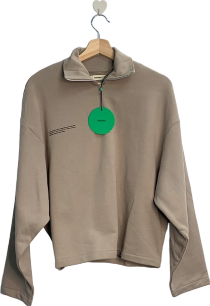 Pangaia Stone Organic Cotton Half-Zip Sweatshirt XXS