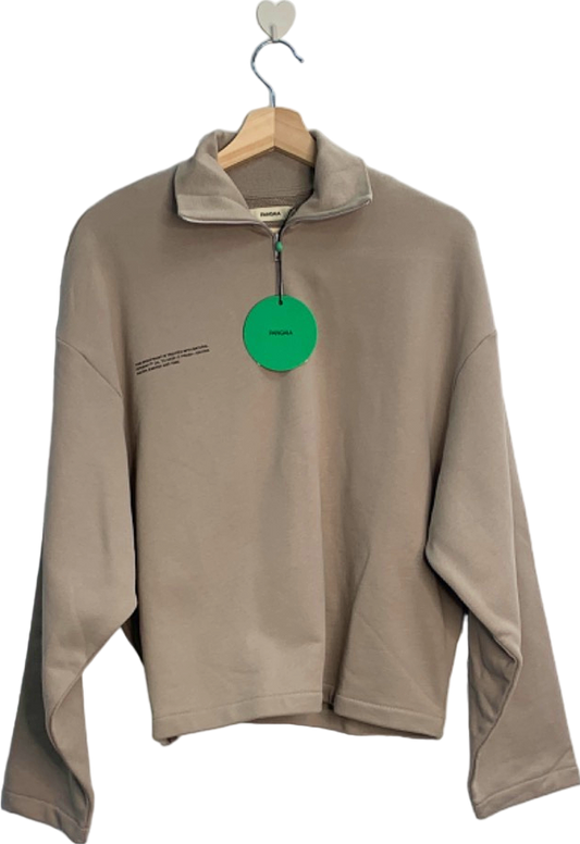 Pangaia Stone Organic Cotton Half-Zip Sweatshirt XXS