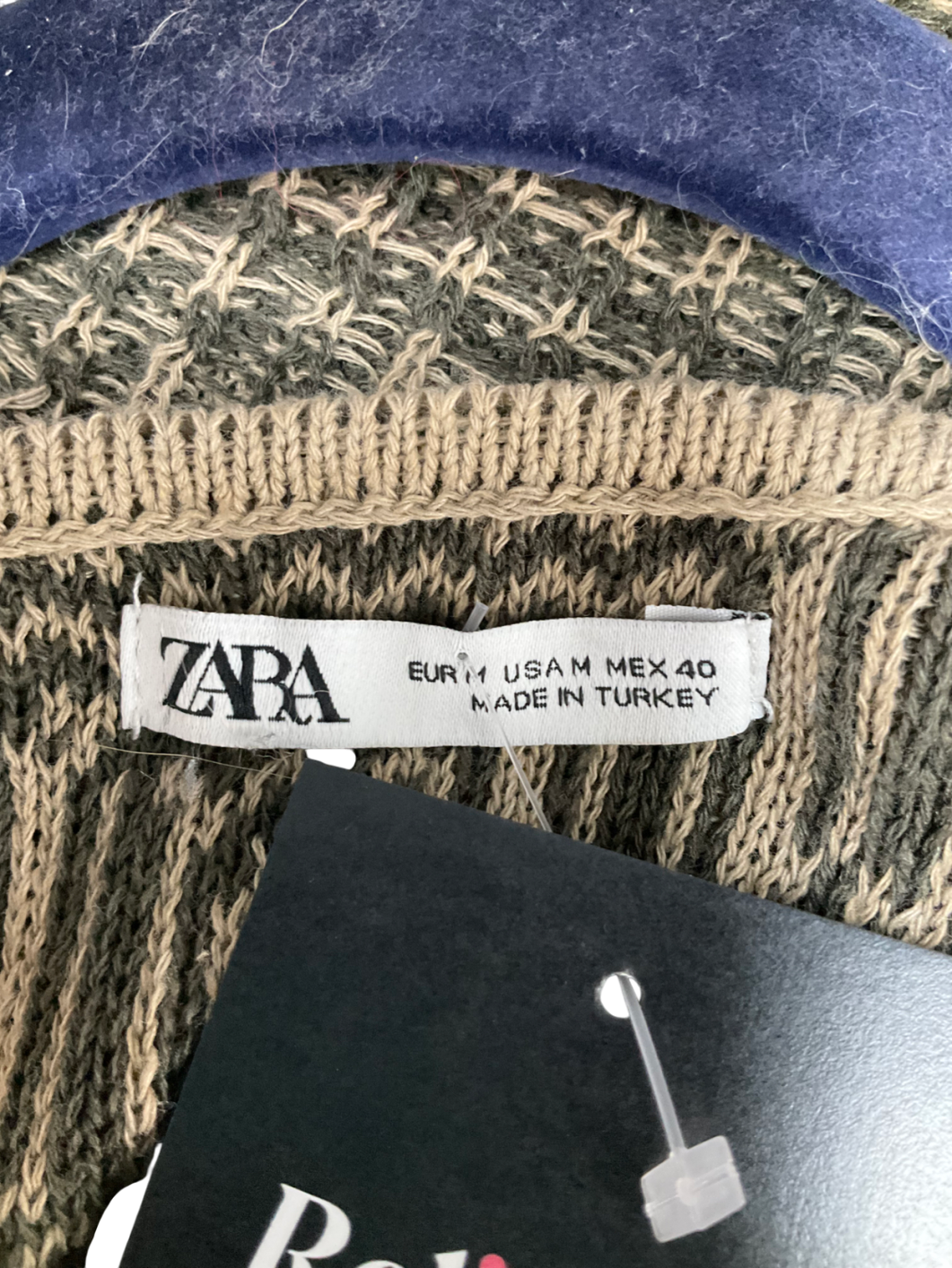 ZARA Beige Knitted Vest UK M