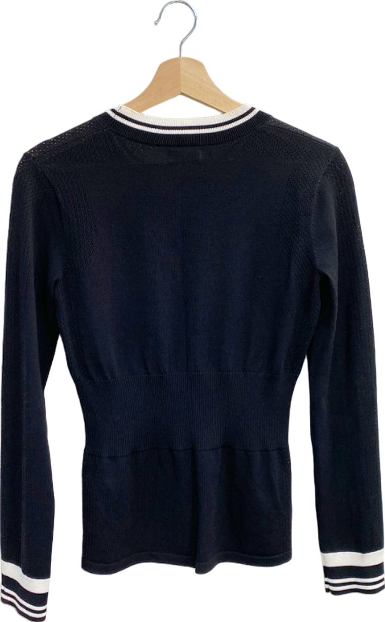 J.Lindeberg Black Bree Knitted Sweater UK S