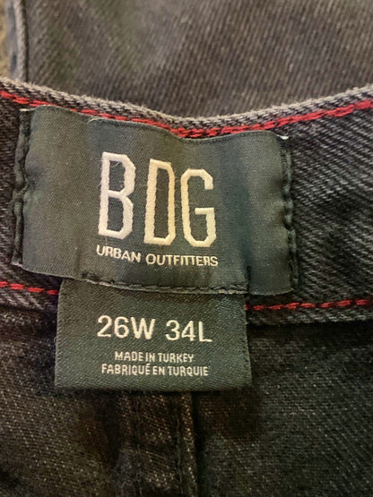 BDG Black Straight Leg Jeans 26W 34L
