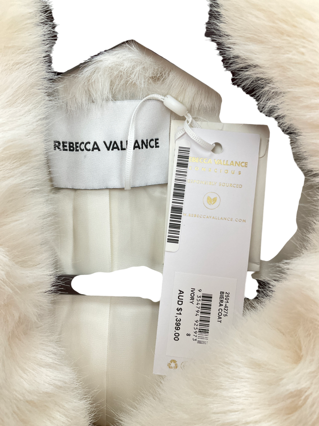 Rebecca Vallance White Biera Coat UK 8