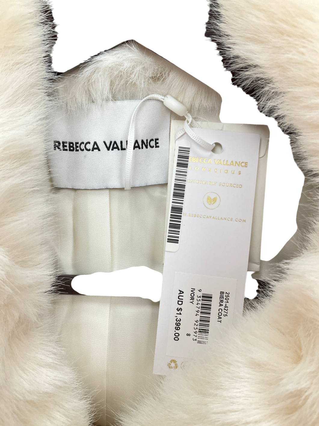 Rebecca Vallance White Biera Coat UK 8