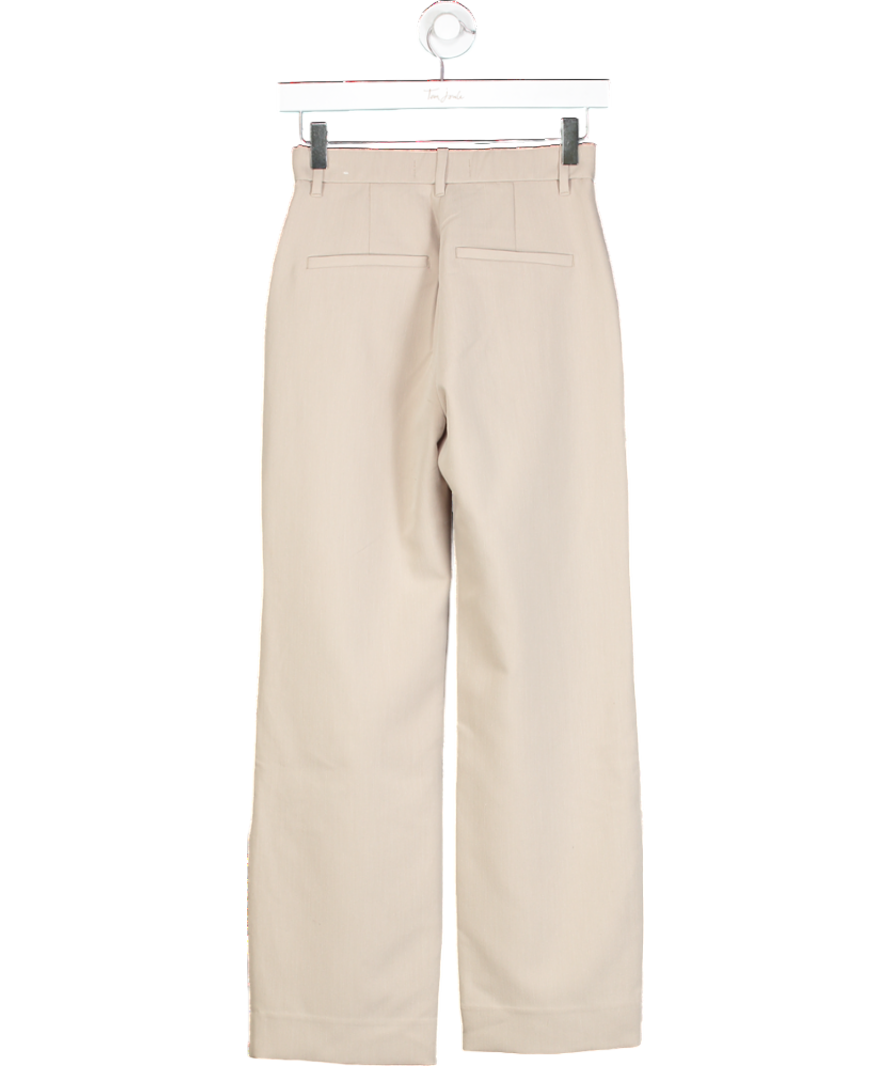 Abercrombie & Fitch Beige Button Detail Suit Trouser W24