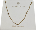 Abbott Lyon Metallic Sphere Chain Necklace (gold) One Size