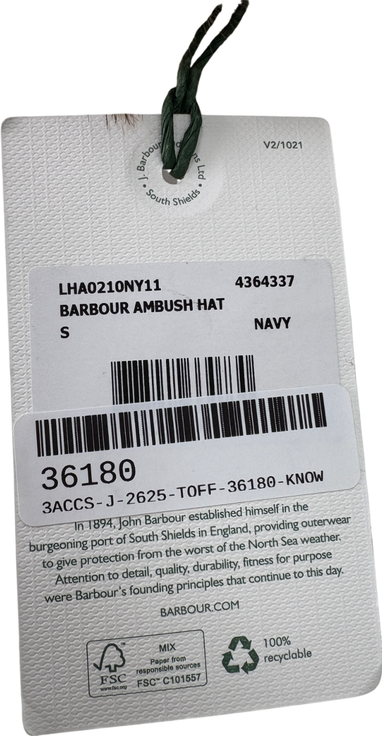 Barbour Brown Faux Fur Ambush Hat UK S