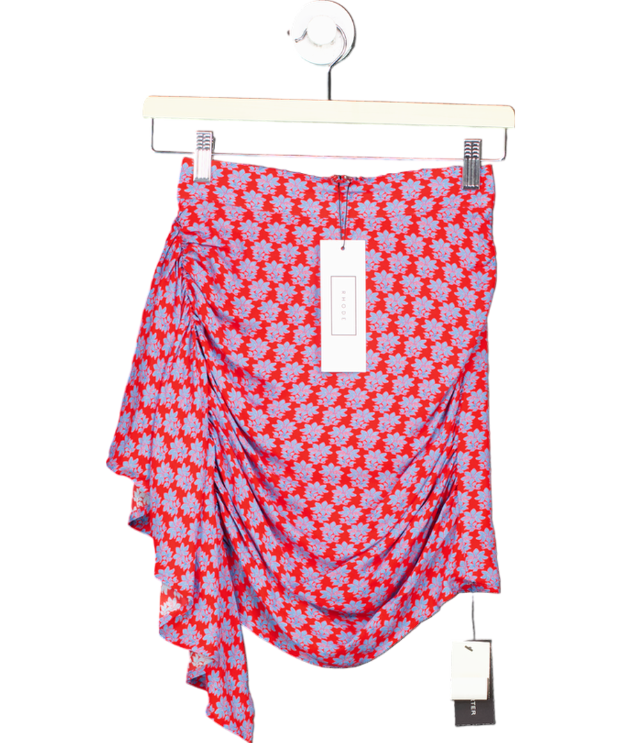 Rhode Red Hannah Loves Me Not Mini Skirt UK XS