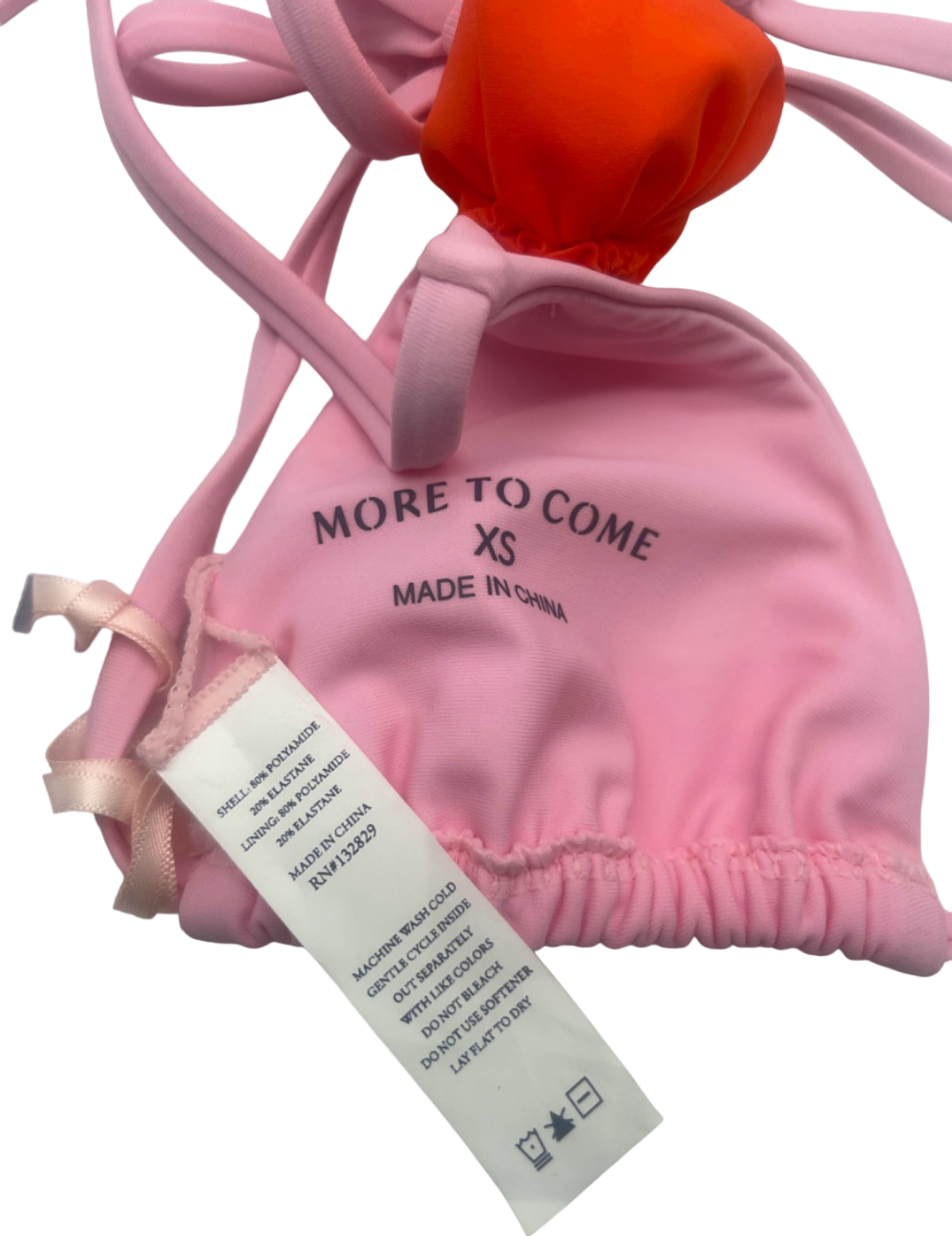 More To Come Pink Floral Bikini Set UK XS