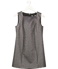 Abercrombie & Fitch Metallic Grey  Square Neck Mini Dress UK S