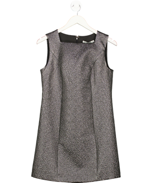 Abercrombie & Fitch Metallic Grey  Square Neck Mini Dress UK S