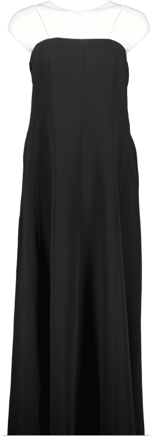 Karen Millen Black Strapless A Line Dress UK 8