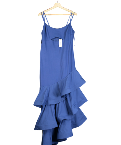 Karen Millen Chest Cutout Blue Dress UK 12