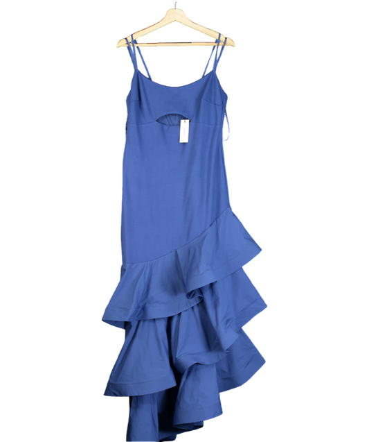 Karen Millen Chest Cutout Blue Dress UK 12