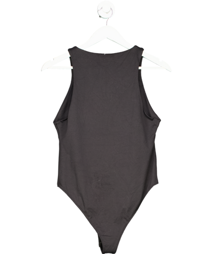 ZARA Black Gathered Polyamide Bodysuit UK M